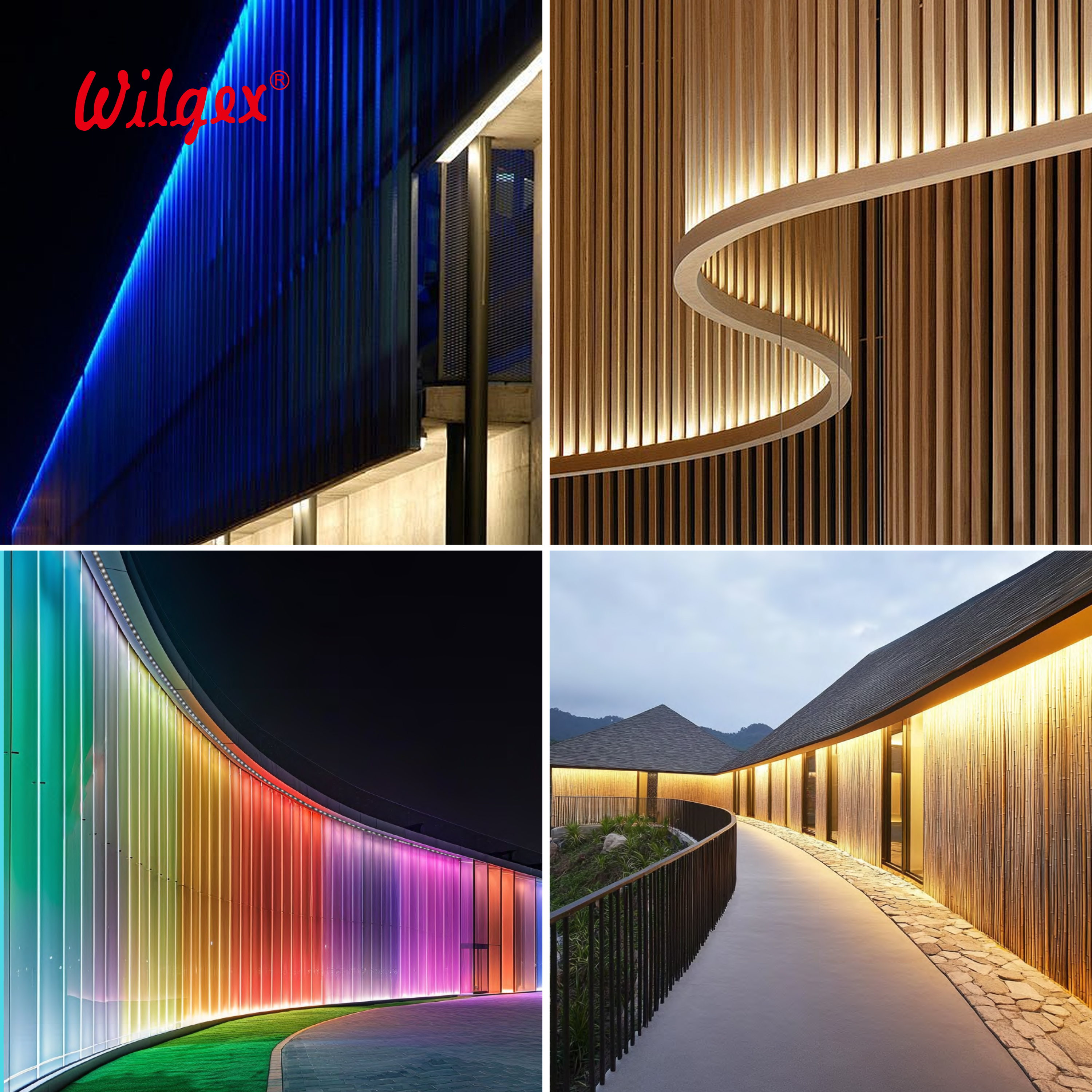 Side &amp; Top Bend Flexible LED Wall Washer IP67 Cuttable RGB Uniform Wall Washing Facade 5-Year Warranty 36x25mm
