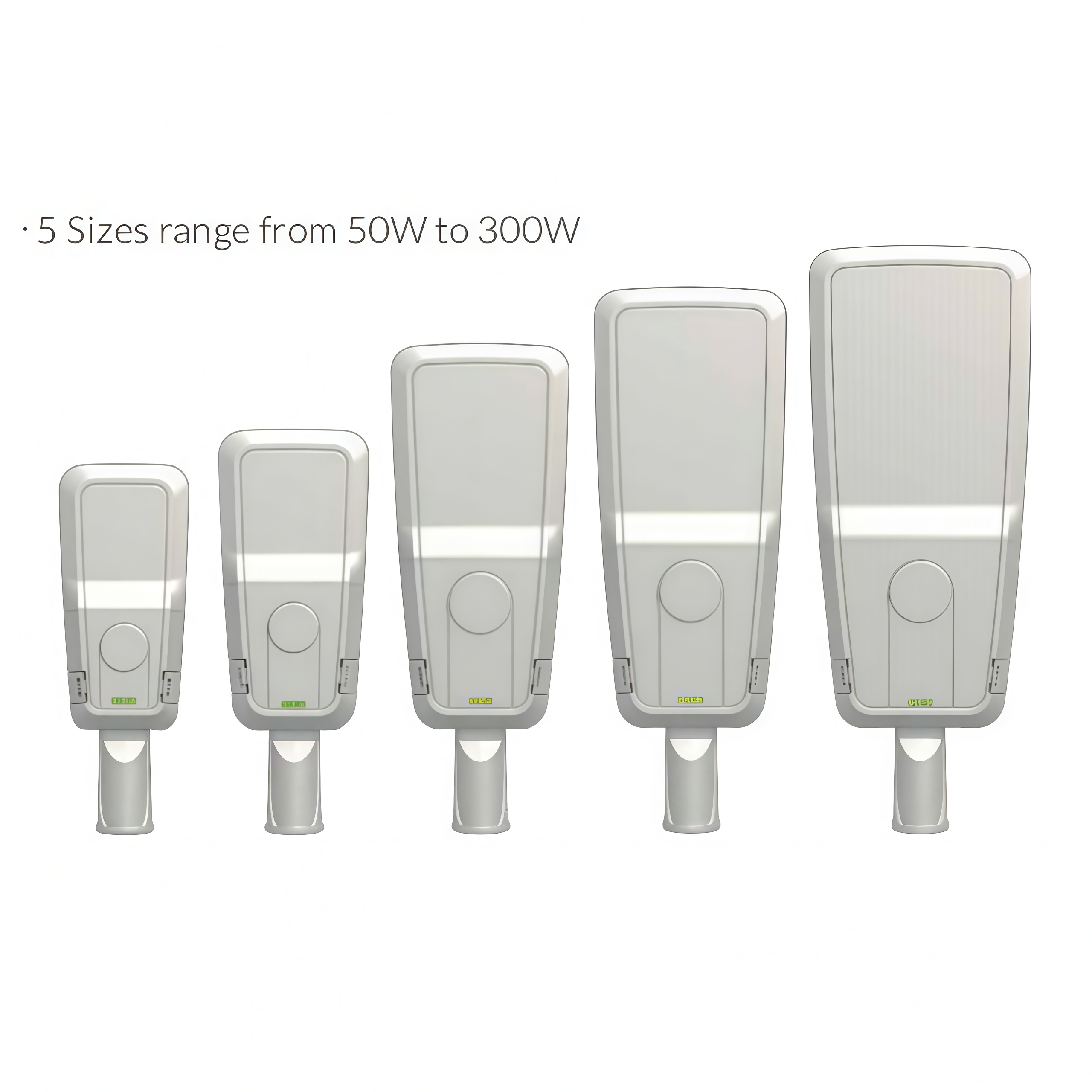 Silver Smart LED Street Light Motion Sensor IP66 Waterproof AC 5-Year Warranty Modular Design for Municipal Roads Smart City