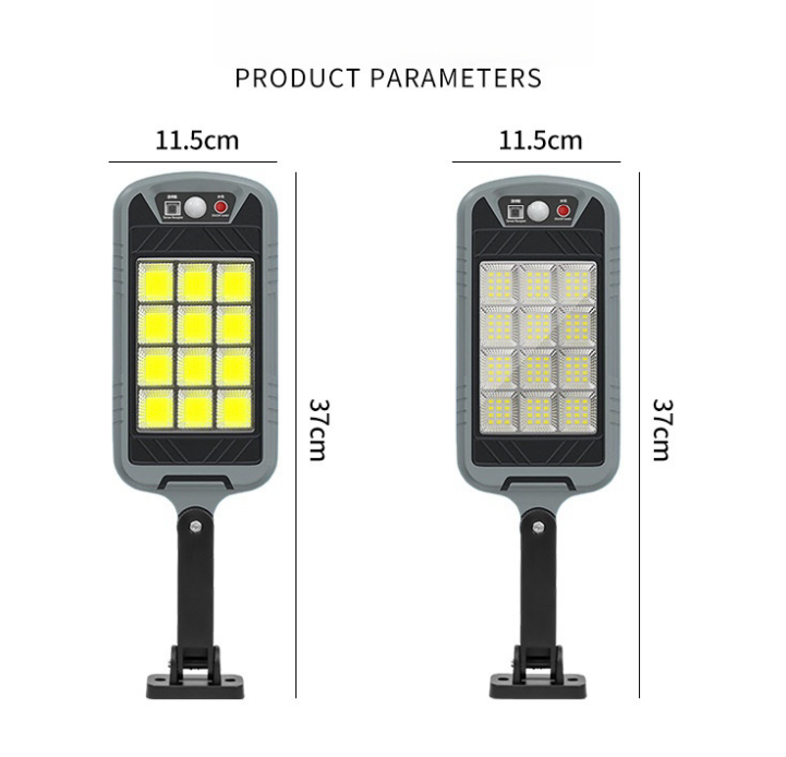 Wason 2025 New 144 SMD/COB High Brightness 3 Modes Solar Wall Light Wide Beam Smart Motion Sensor Street Light With Remote
