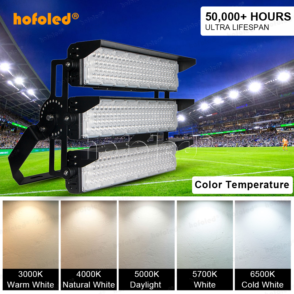 Outdoor Stadium Lights 250W-2000W LED Sports Fields Floodlight Warehouse Lighting Tennis Court Fixtures High Mast Flood Light