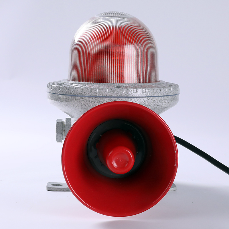 Waterproof Explosion-Proof Led Light Alarm Audible and Visual Horn Alarm Siren 40W 180DB Explosion Proof Flasher Light