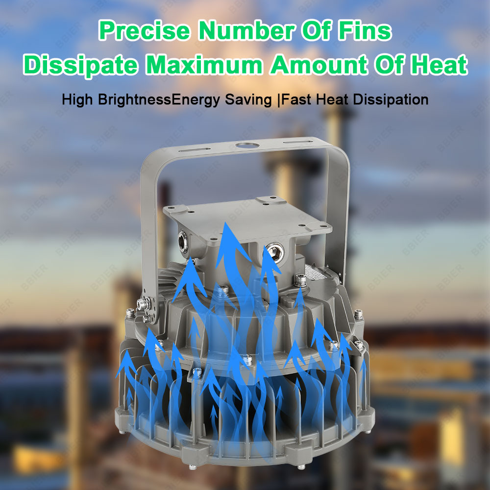 Industrial Explosion-proof Lighting 90w -200W Ip65 Waterproof Dob Led Explosion Proof Highbay Light for Petrochemical Plants