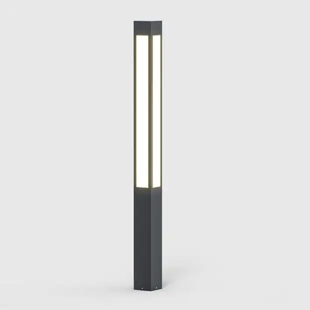 Top LED Morden Outdoor Lighting Post Aluminum IP65 Garden Lamp Post Street Parking Lot Light Pole Bollard Light