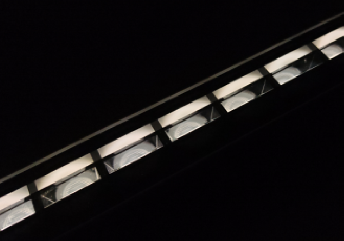 RDM Outdoor Building Facade Lighting 48V 36W 1M DMX RGBW Built-in Grille Anti-Glare Wall Washer Own Mold Design