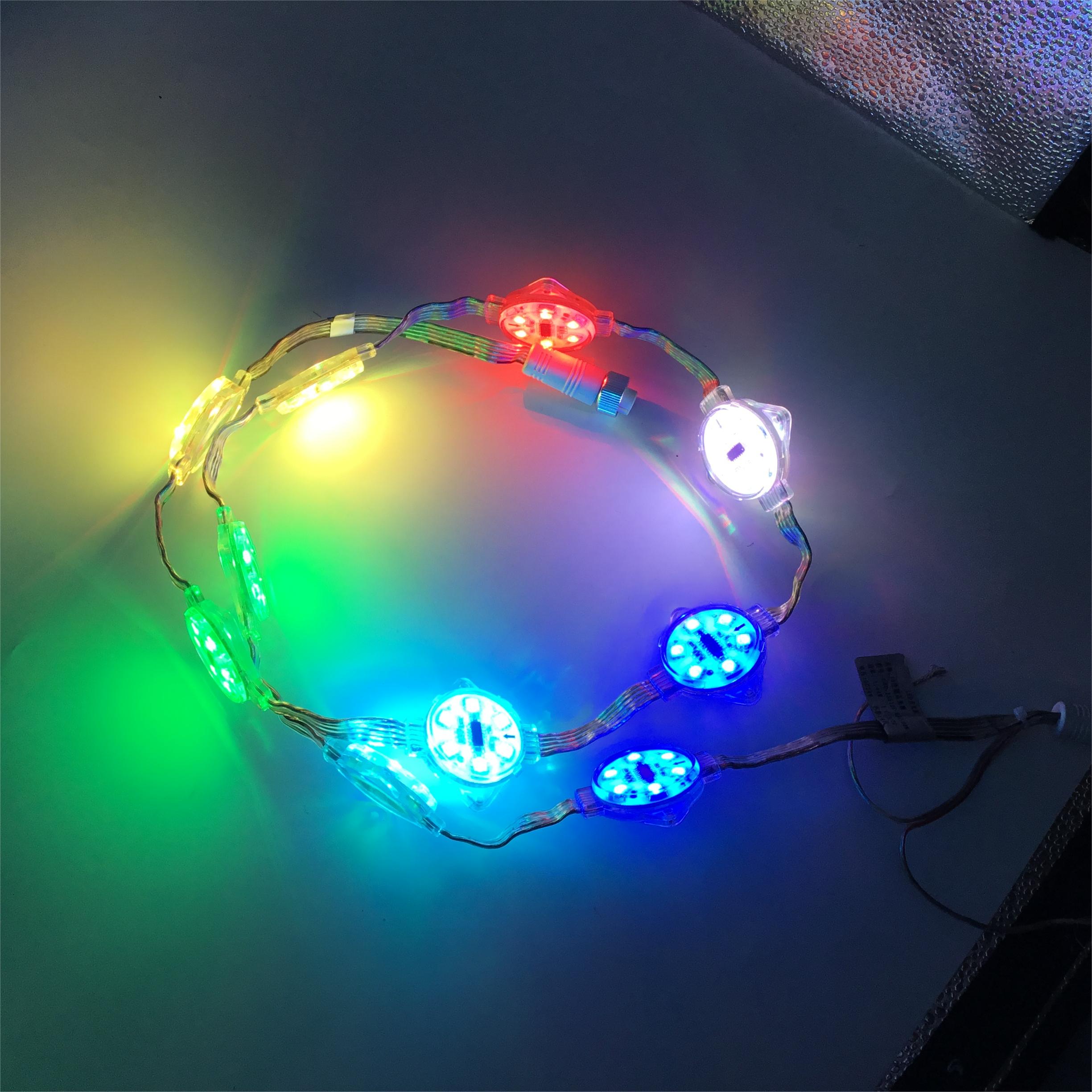 Weatherproof Outdoor Facade Lighting 40mm Diameter IP68 RGB DMX Pixel Light Led System Aluminum Channel Installation