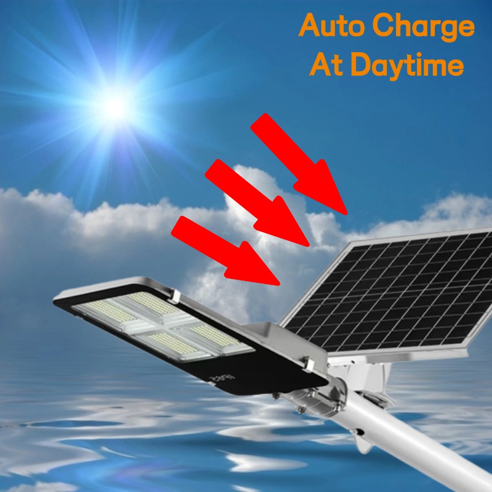 Higher Luminous Efficacy 100W-400W Smart IP65 Waterproof Aluminum Outdoor Solar LED Street Light Remote Control CE Certified