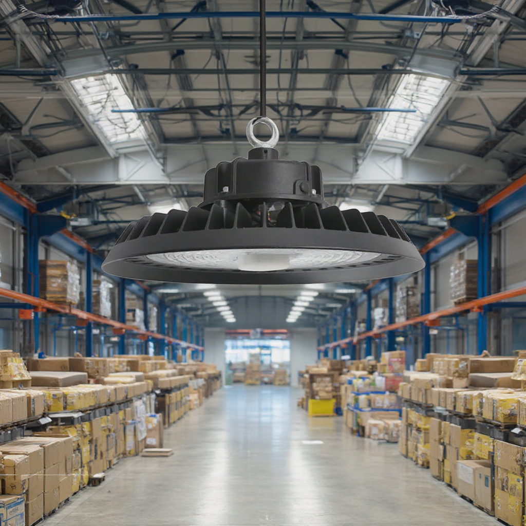 IP66 Warehouse Lamp 100W LED High Bay Light Indoor Industrial UFO Waterpoof 100W 150W 200W LED High Bay Lights With Shade