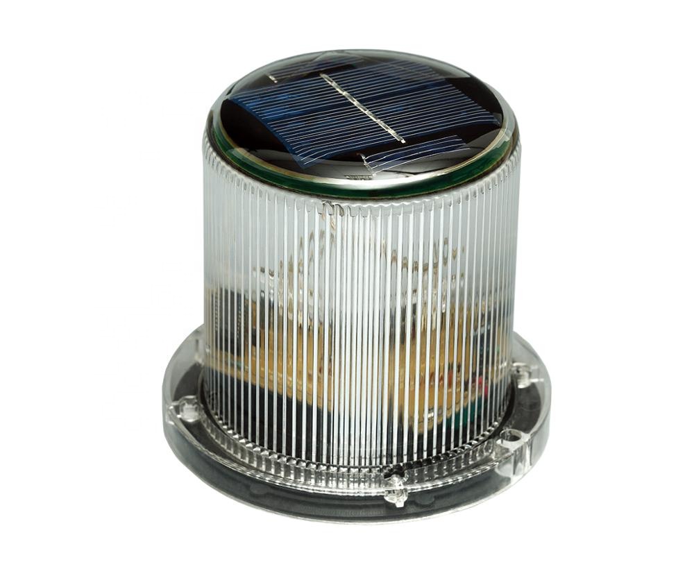 3.75 Inch Solar Warning Light LEDs Marine Dock Light Waterproof CE/RoHS Certification