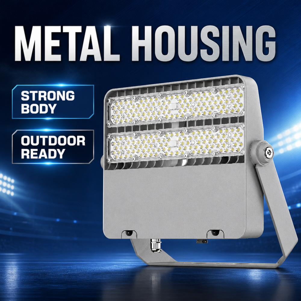 Modern COB IP66 High Brightness Sport Flood Lights Outdoor 750W/1000W DMX512 RGB Stadium Lighting System for Sports Seaport