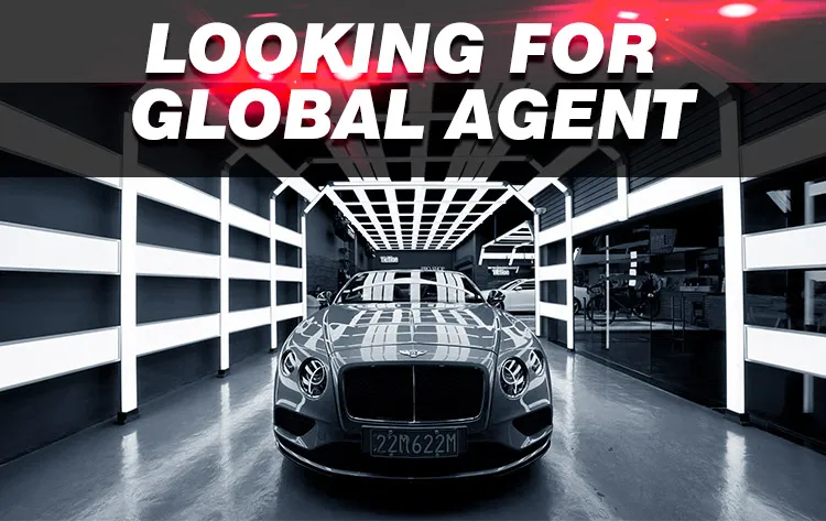 Car Coating and Car Sticker Bay Design LED Lighting for Automotive Maintenance Tunnel Garage Workshop Equipment