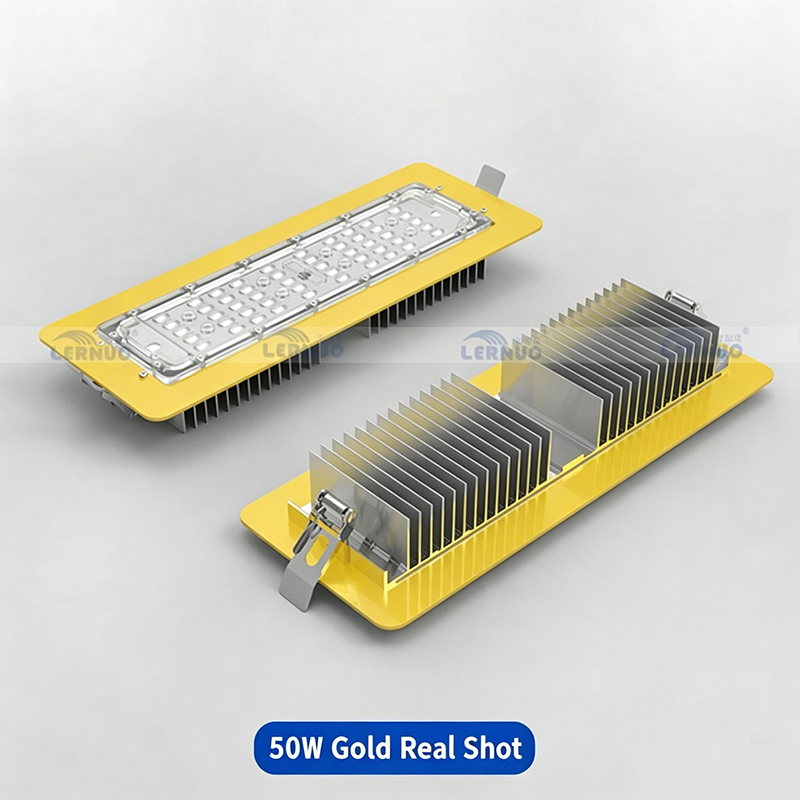 Jewelry Store Recessed LED Flood Light, 50W-150W IP65 Waterproof Embedded Square Facade Lamp for Doorway &amp; Outdoor Signage