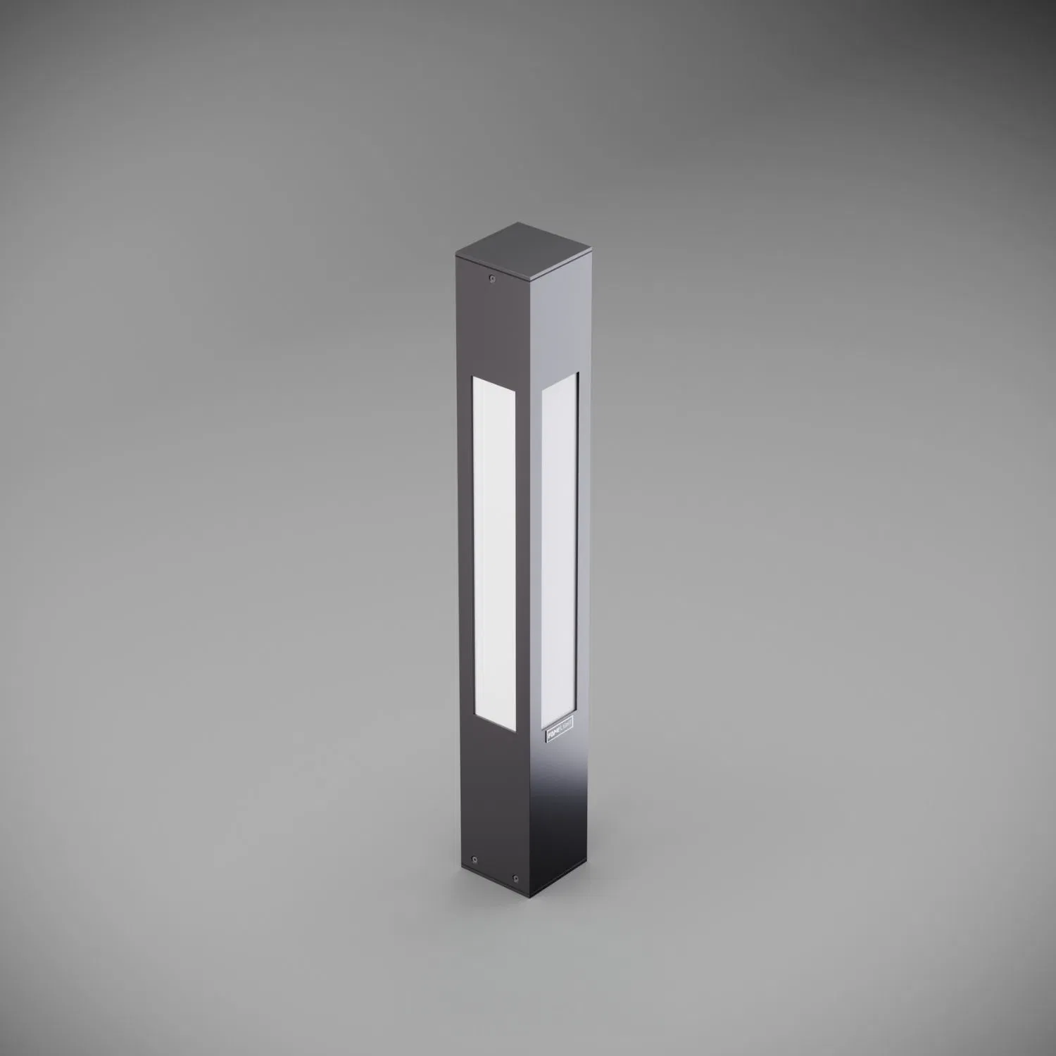 Luxera Bollard Light for Outdoor Garden Pathway LED Light Aluminum &amp; Plexiglass Body Waterproof Modern Landscape Lighting 75 Cm