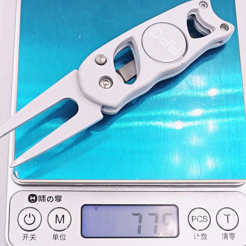 Wholesale Custom Switchblade Retractable Golf Repair Divot Tool With Ball Marker Foldable Metal Design