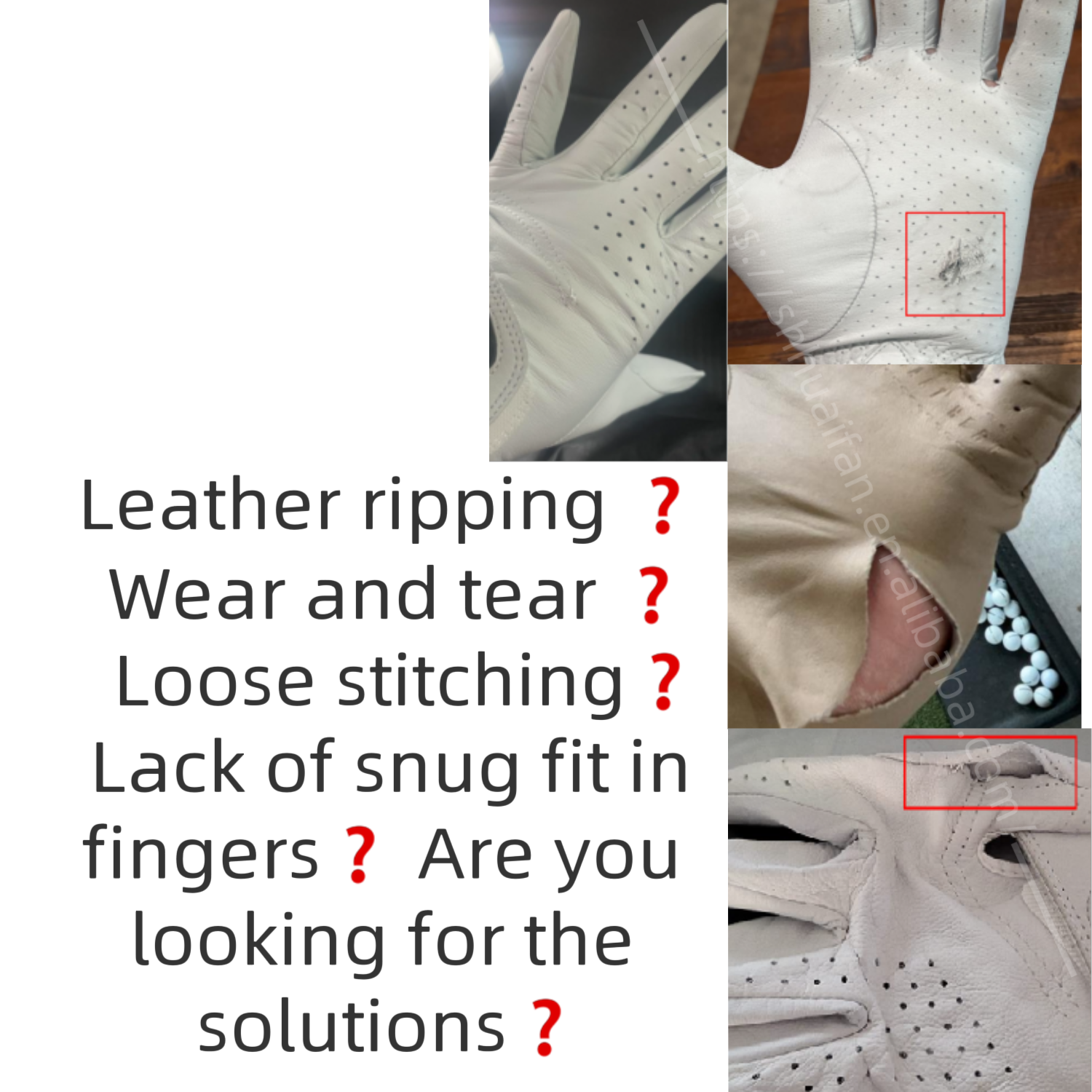 Premium Cabretta Leather Golf Glove Men Soft Breathable Durable Anti Slip Grip Sports Accessories