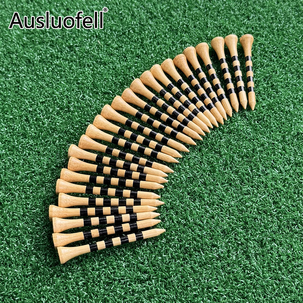 Custom Golf Tees Wooden Tee Bamboo Tee Plastic Tee Colored Printing Customize Logo For Golf Ball