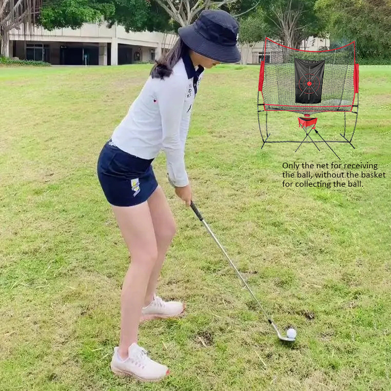 Portable Easy-to-Install Golf Practice Net with Hit Return System Cutting Ball Target Net for Adult &amp; Children Training