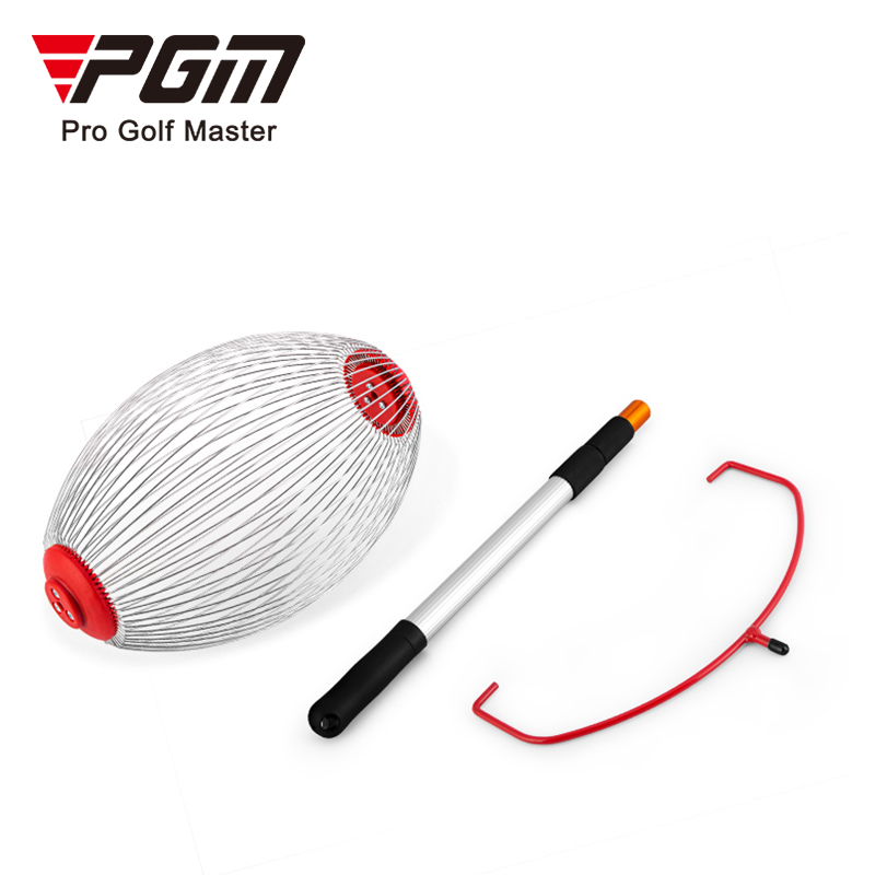 PGM JQQ006 Custom logo Hand Push Golf Ball Picker Retractable Golf Ball Retriever