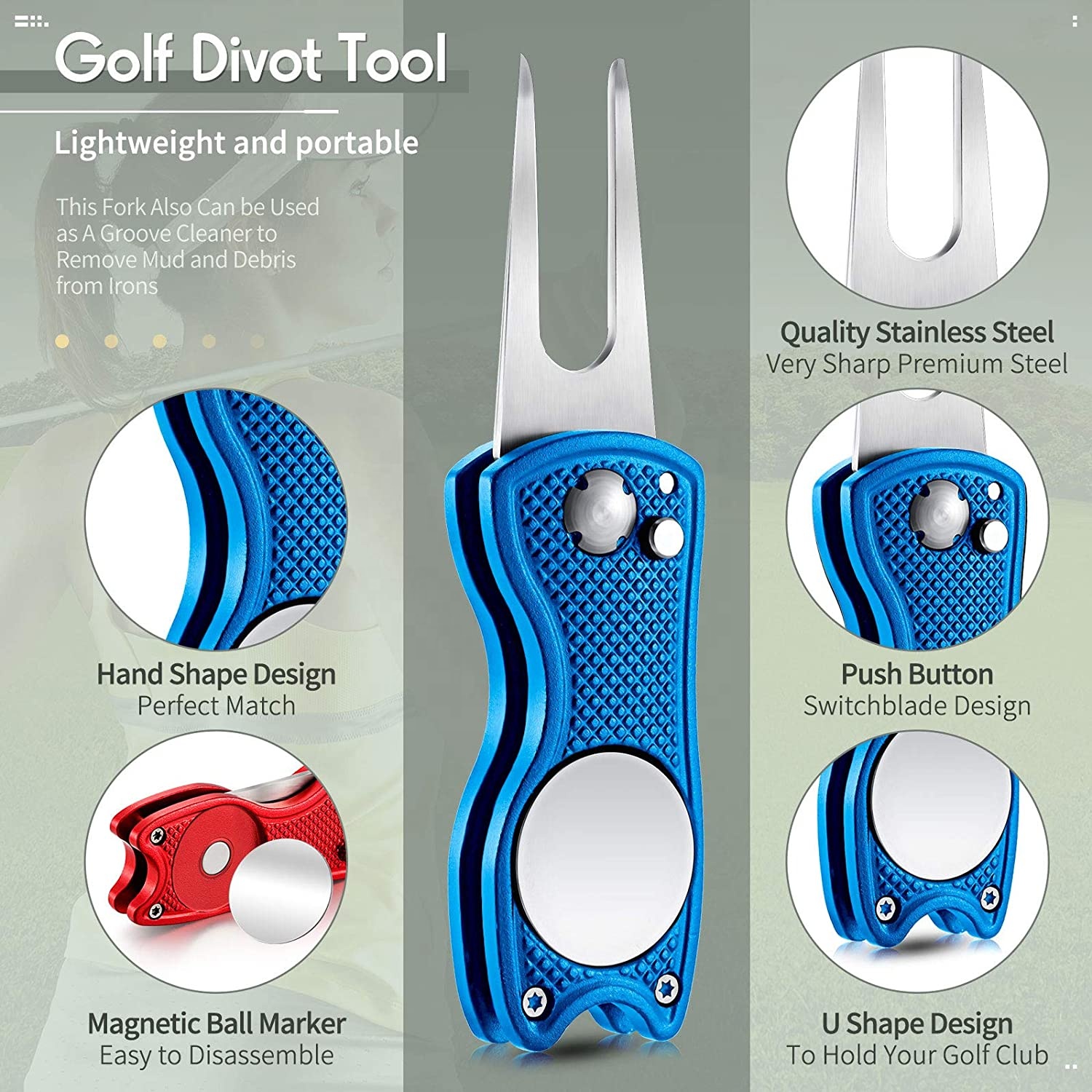 Moll Golf Divot Tool Details 1