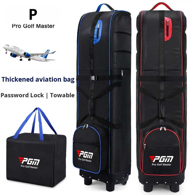 Durable PGM Golf Air Storage Bag Dustproof Oxford Nylon Password Lock Thickened Foldable Trolley Case for Airplane in Travel