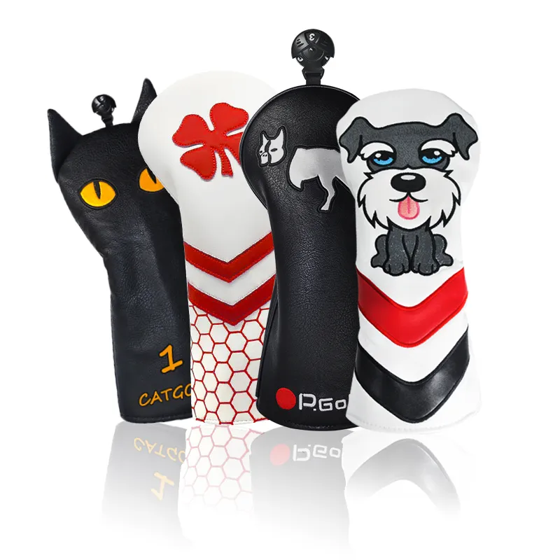 Golf Multi-Animal Golf Club Set No. 1.3.5 Wooden Club Cap Set Cartoon Cute Head Protection Club Cover