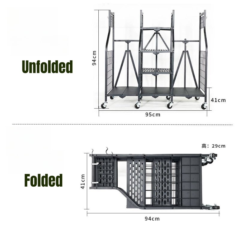 Foldable Golf Storage Garage Organizer Golf Bag Storage Stand and Other Golfing Equipment Rack