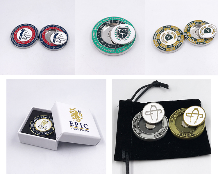 Golf Poker chip marker side 1