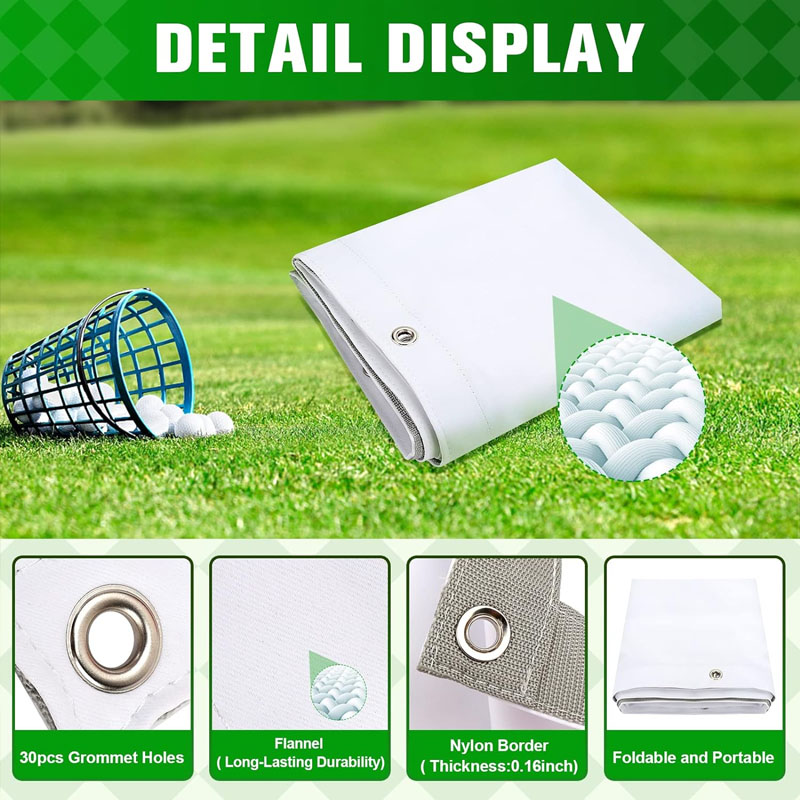 Custom Triple Layer Air Mesh Sound Proofing Golf Training Aids Golf Practice Net Indoor Golf Simulator Enclosure Impact Screen