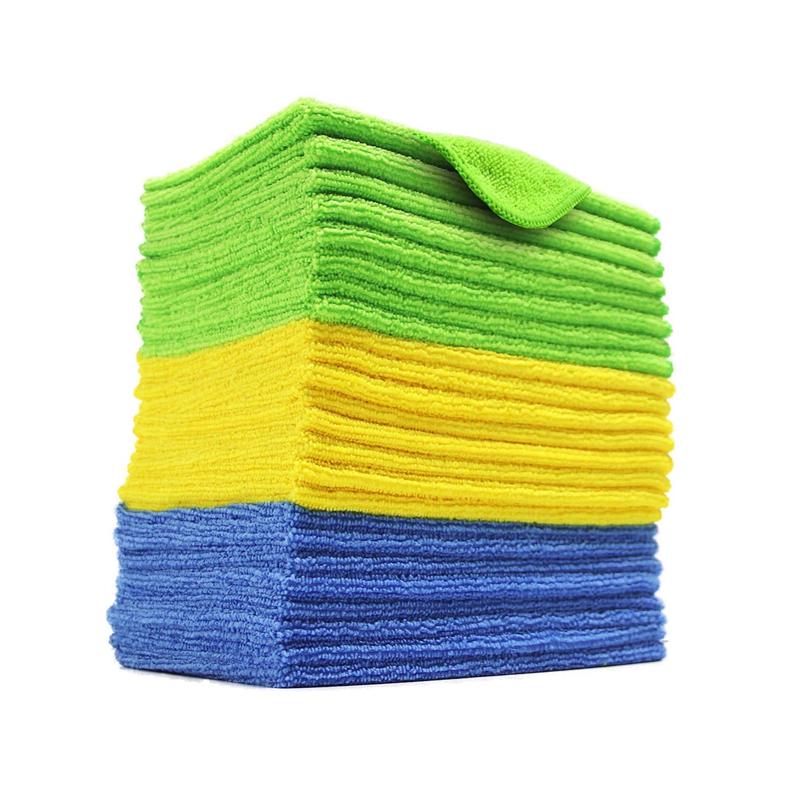 Household Gray 40x40cm Microfiber Warp Knitting Towel Premium Kitchen Cleaning Cloth Car Wash Towels