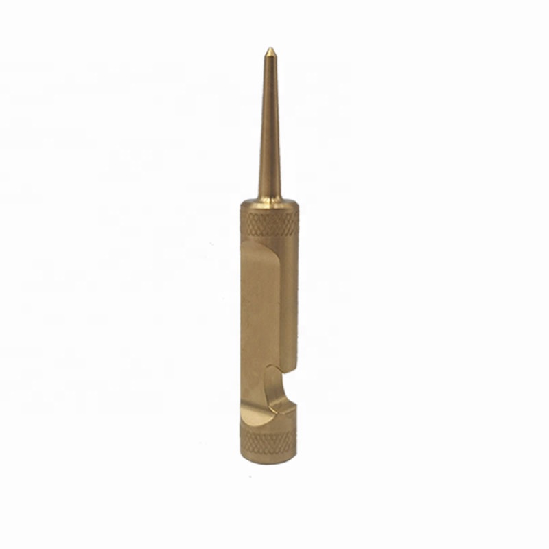Custom CNC-milled Brass Stainless Steel Divot Tool &amp; Bottle Opener Golfer Gift Product