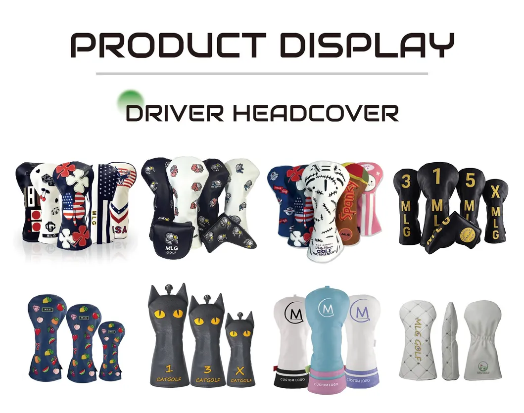 Golf Multi-Animal Golf Club Set No. 1.3.5 Wooden Club Cap Set Cartoon Cute Head Protection Club Cover