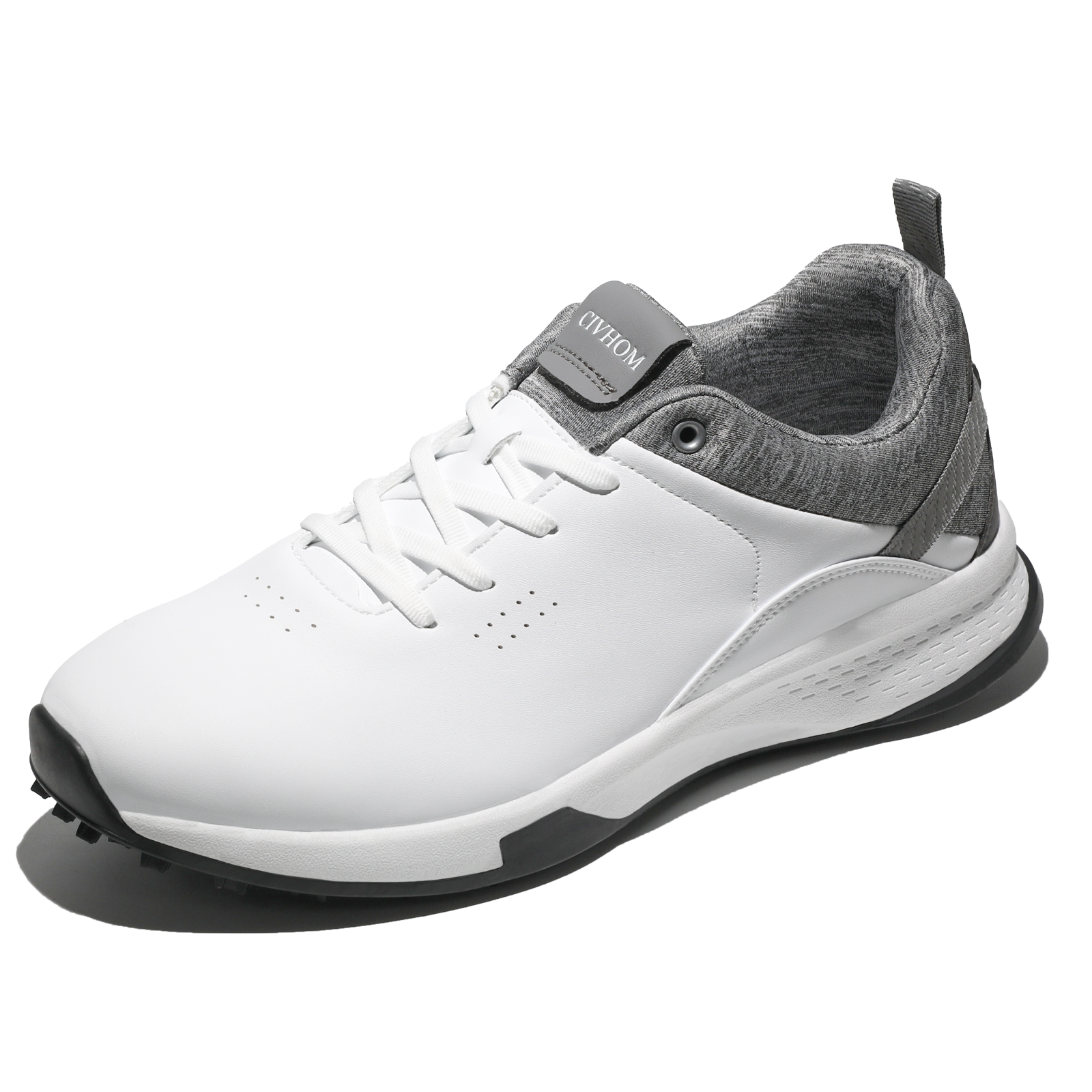Men's Performance Golf Shoes Spike Less Golf Trainers with Enhanced Traction Outsole Athletic Shoes for Course and Driving Range