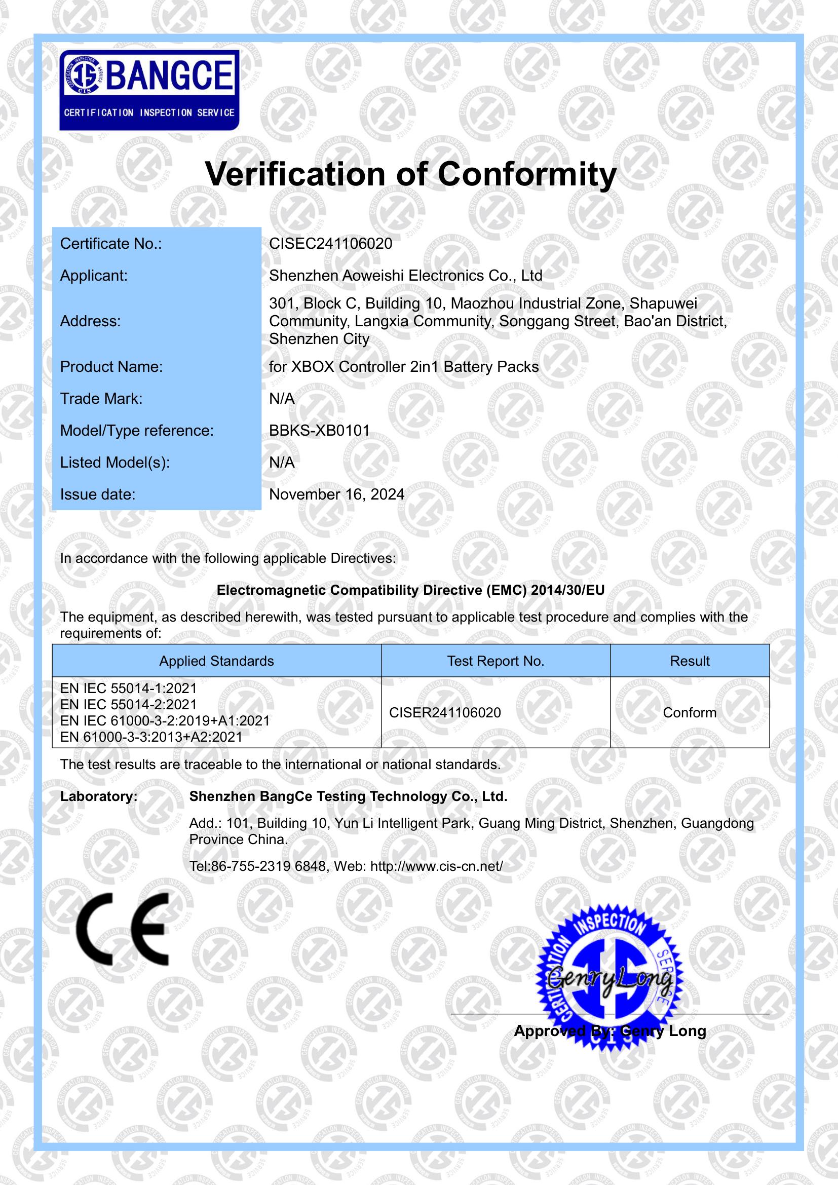 Certification 1