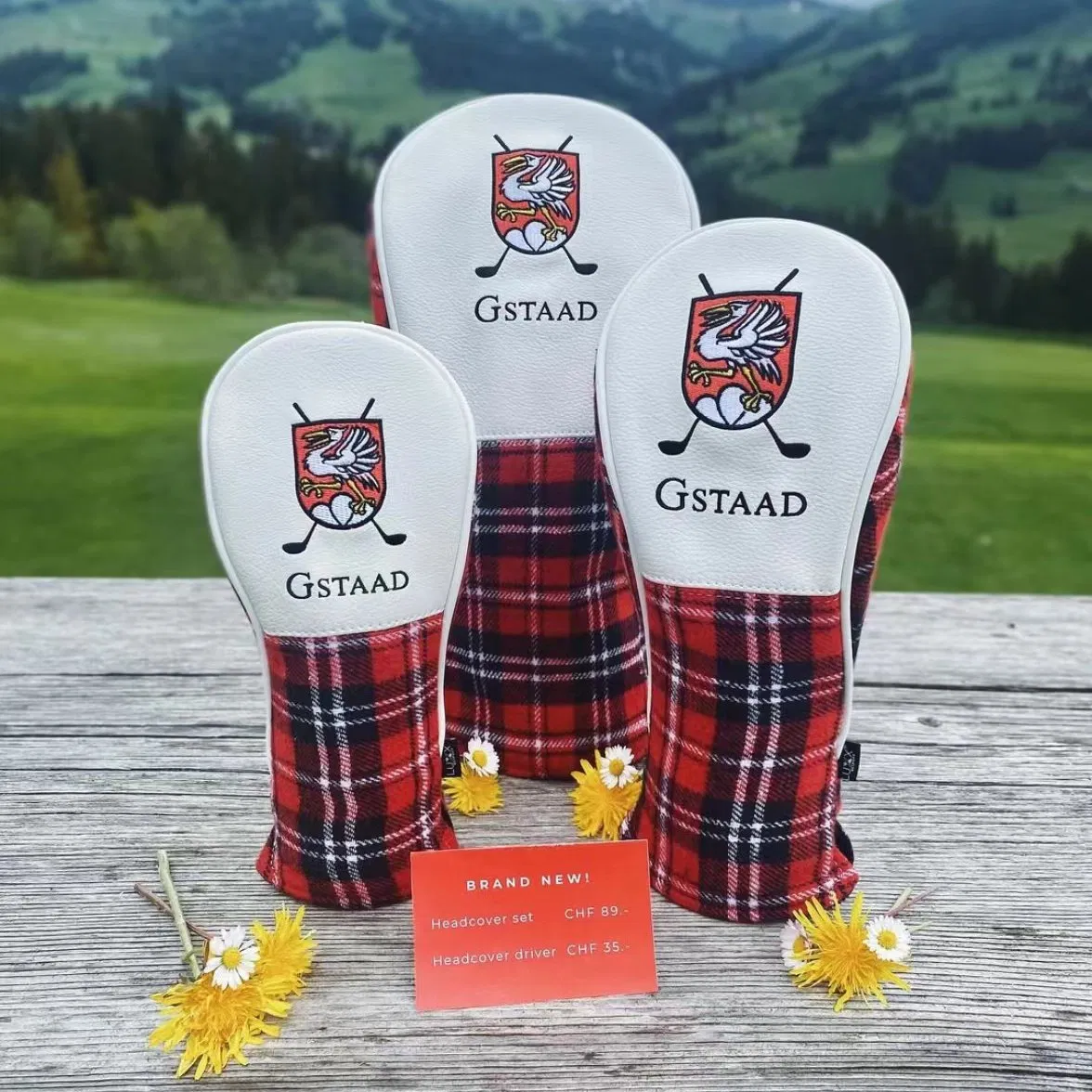 Premium Custom Embroidered Leather Golf Head Cover for Club Protection