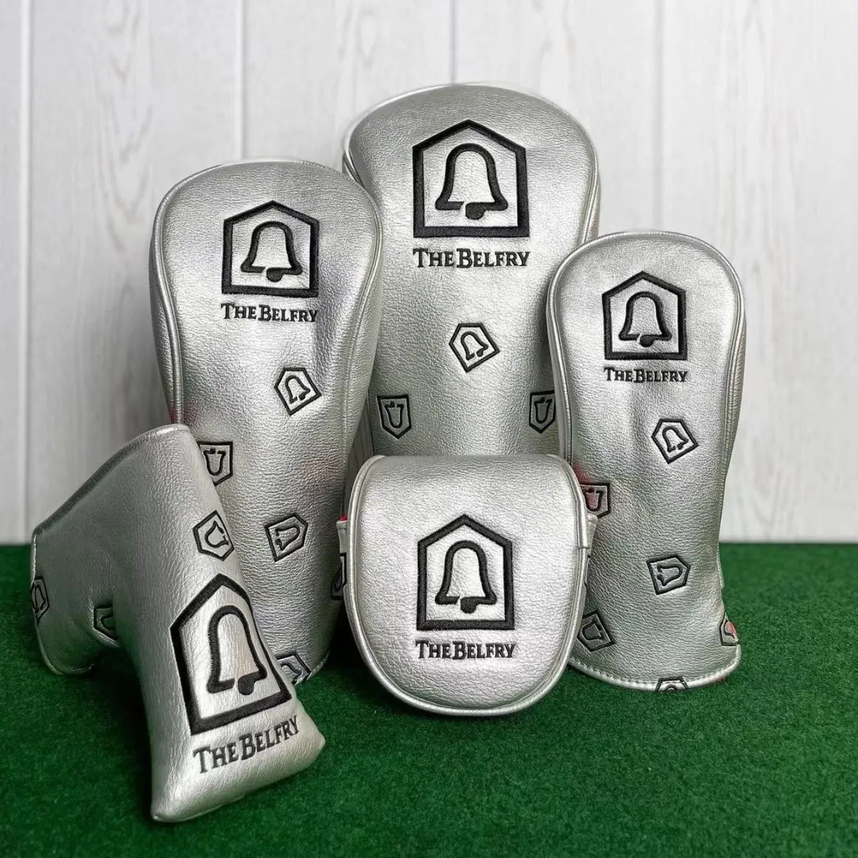 Premium Custom Embroidered Leather Golf Head Cover for Club Protection