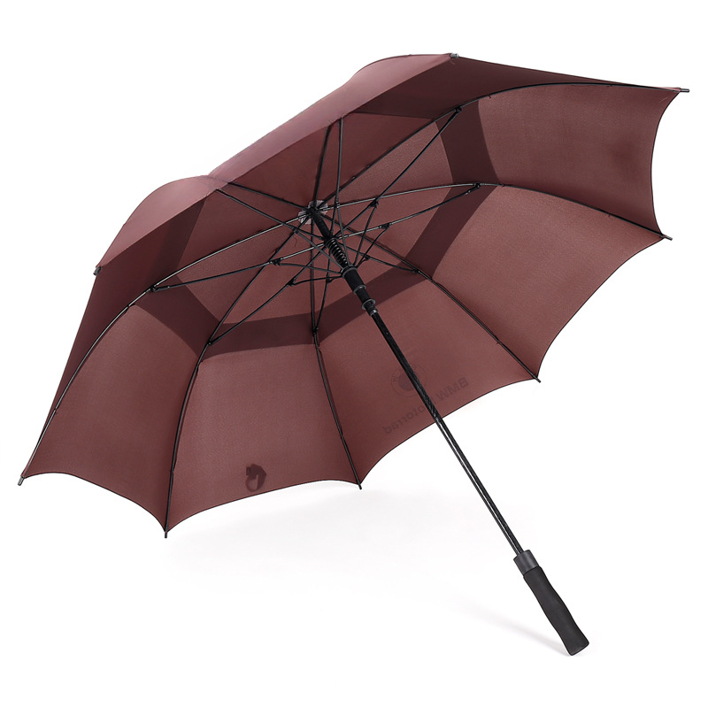 Extra Large Windproof Golf Umbrella - Automatic Open Double Canopy Vented Oversized Design for Maximum Rain and Wind Protection