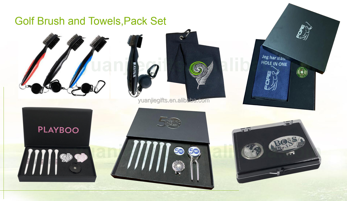 Golf Tees and Brushes