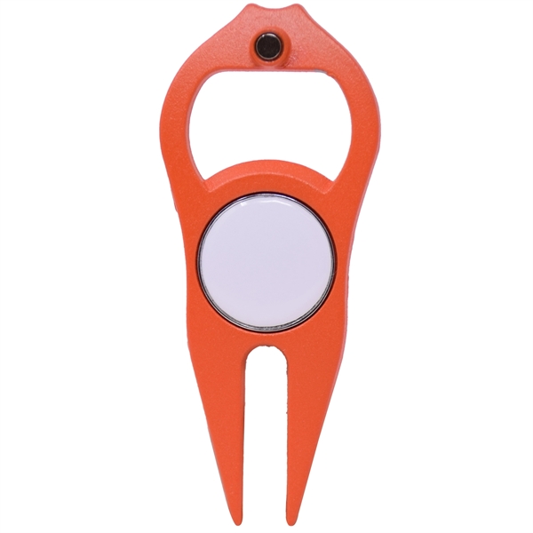 Premium Golf Divot Tool Custom Logo 6-in-1 Ultimate Factory with Ball Marker Divot Tool Single Prong