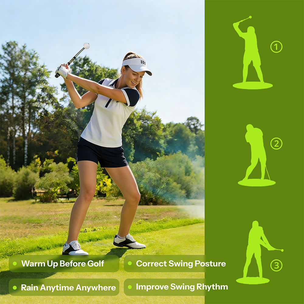 Factory Wholesale Adjustable Telescopic Lightweight Portable Golf Swing Tempo Trainer Tool Grip Help Golfers Improve Swing