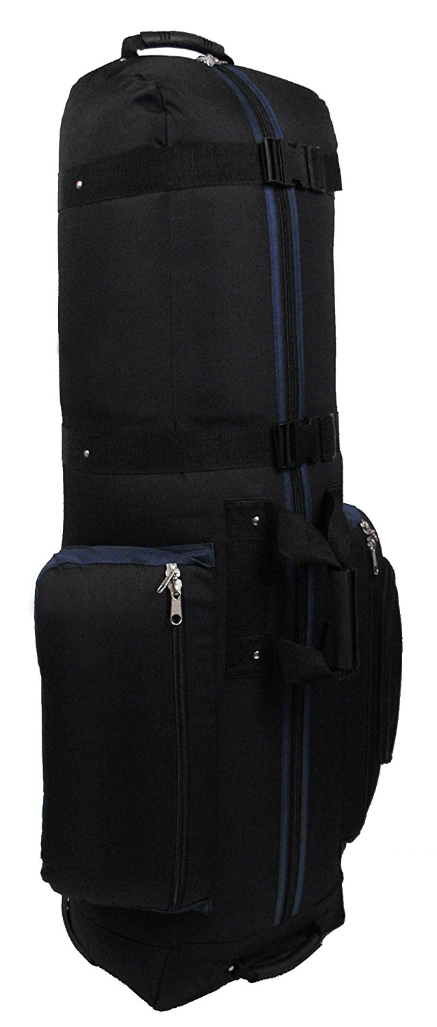 Custom Logo Large Waterproof Men Golf Club Trolley Bag Club Protector Carrying Case Foldable Padded Golf Travel Bag With Wheels