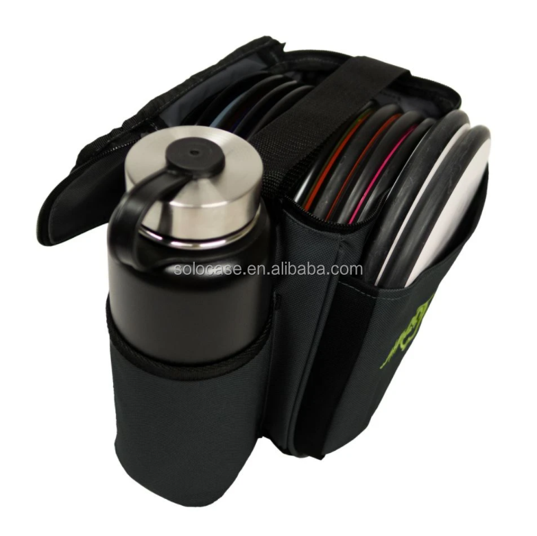 Lightweight Disc Golf Starter Gym Bag with Convenient Bottle Holder Pocket