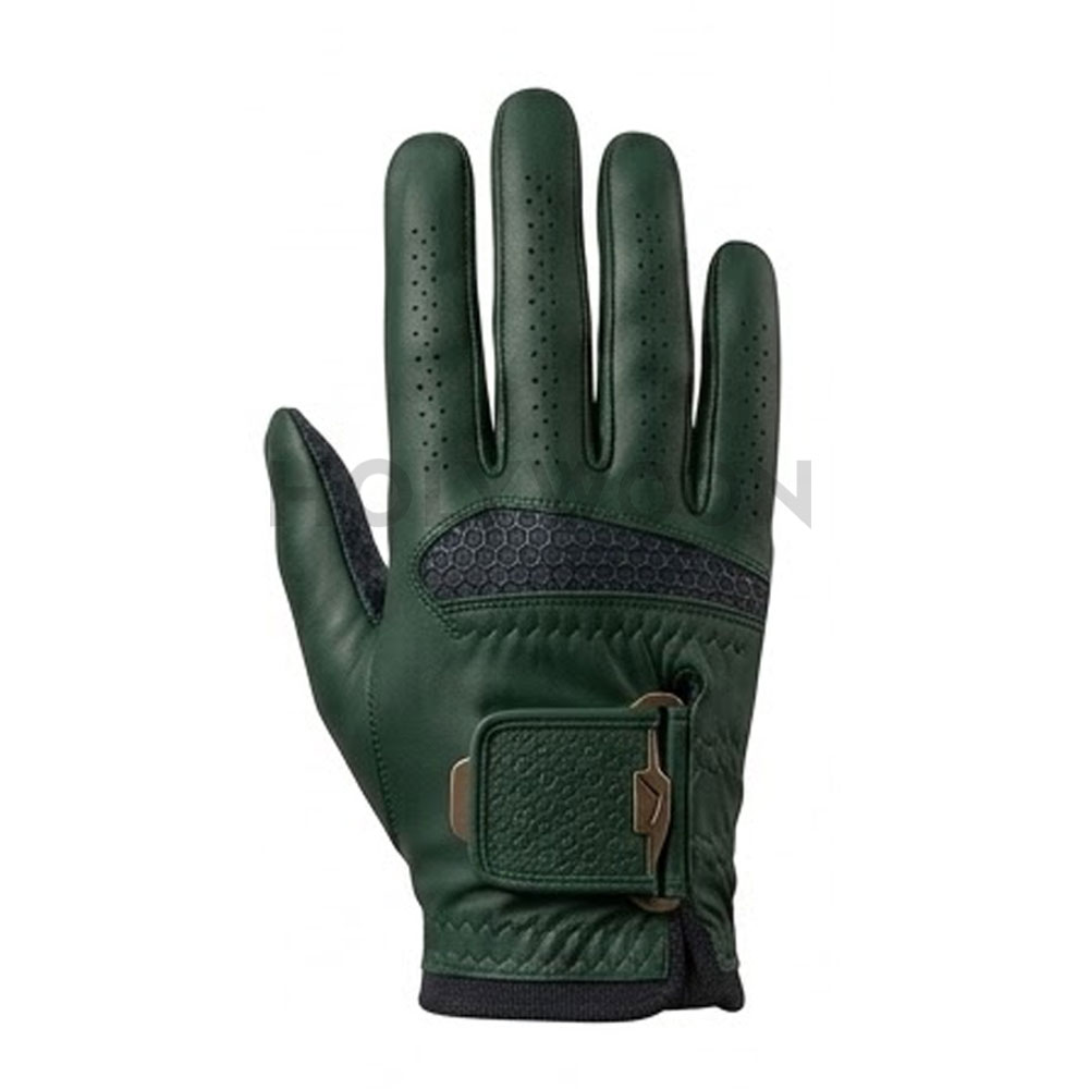 Comfortable Leather Golf Gloves Customizable Lightweight Breathable Fabric Non-Slip Adjustable Wrist Strap Strong Grip Smooth