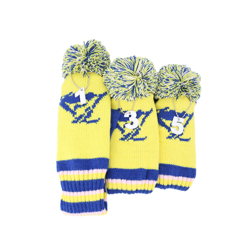 Premium Custom Striped Golf Club Head Covers for Ultimate Protection