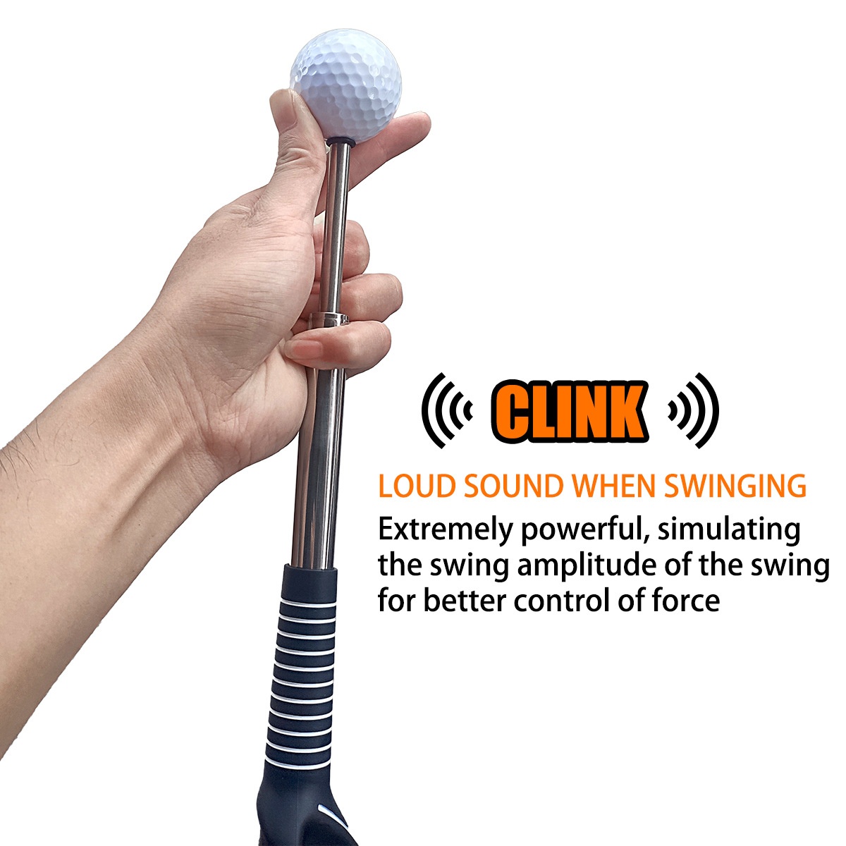 OEM ODM Golf Telescopic Swing Trainer Sound Impact Stick Rhythm Trainer Swing Practice Stick