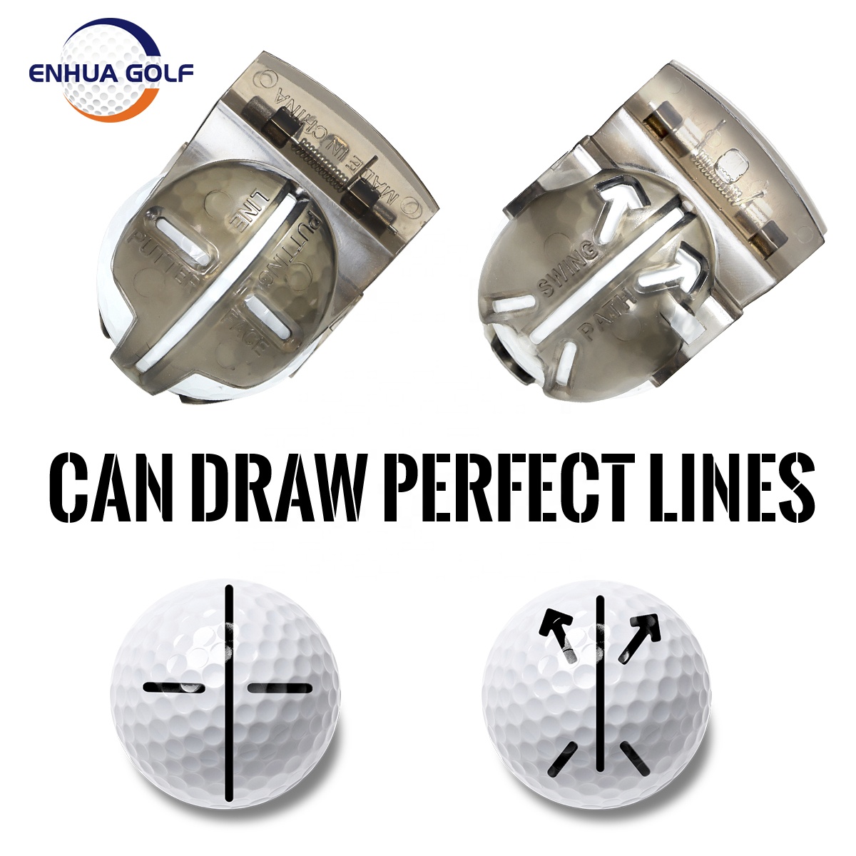 Special Design 1 Golf Ball Line Drawing Marker with 1 Pen Alignment Tool Factory Supplier