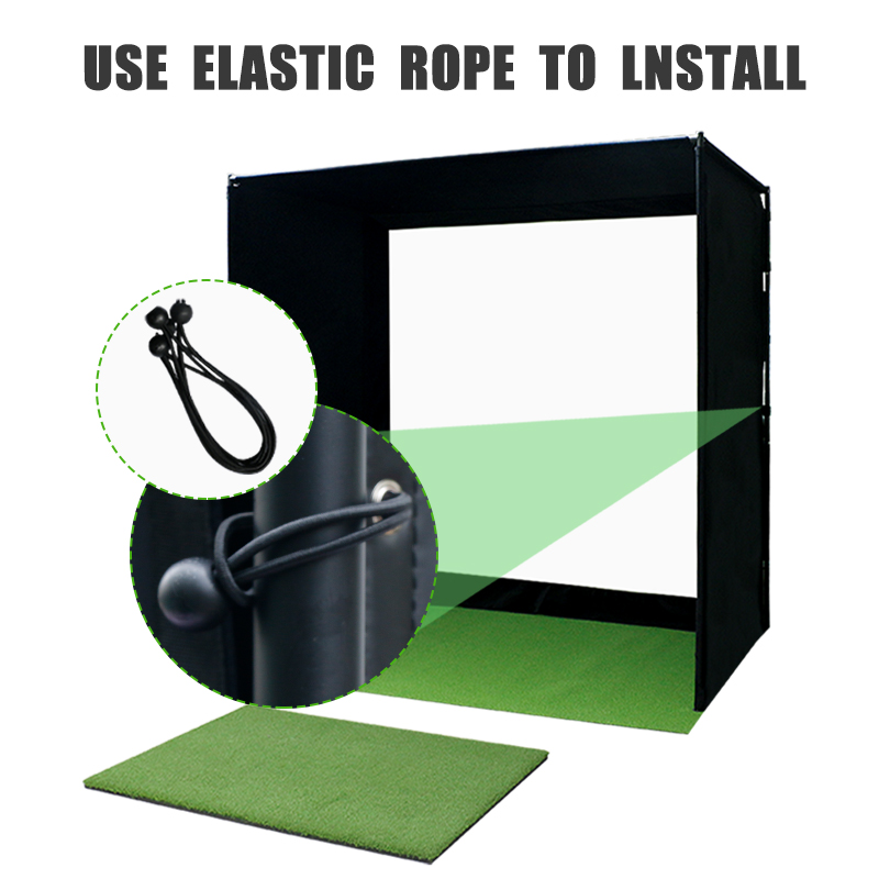 Konday Pro Golf Indoor Simulator Box Sim Space Golf Bay Impact Screen Golf Training Aids for Practice