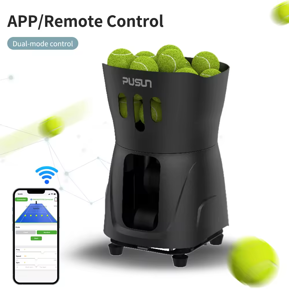 sw-11 Professional Tennis Automatic Ball Machine Launcher Portable ABS Equipment Feeder Robot with Remote Control for Practice