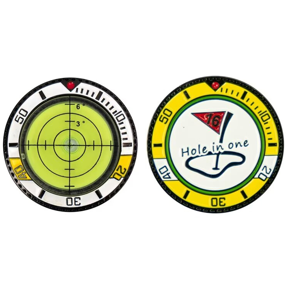 High Precision Alignment Reader Tool New Poker Chip Golf Ball Marker Magnetic Putting Green Reading Aid Bubble Level Hat Clip