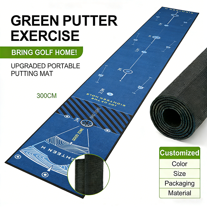 Factory Direct Wholesale High Density Non-Slip Golf Hitting Mat Golf Putting Mat Golf Practice Mat for Training Center Golf Club