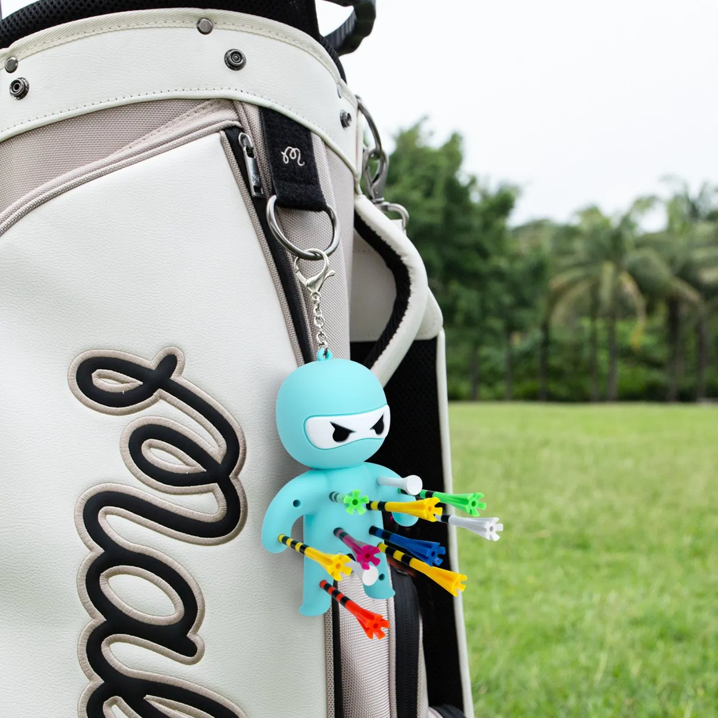 New Design Silicone Durable Rubber Creative Golf Ball Tee Holder Accessories