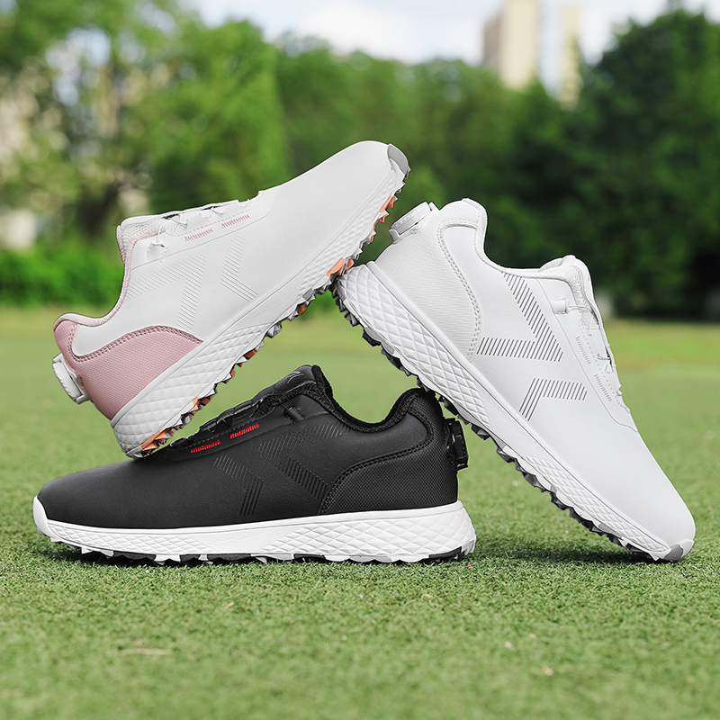 New Unisex Professional Golf Shoes Non-Slip Spiked High Traction Comfortable Outdoor Shoes Wholesale OEM